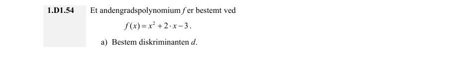 Officiel PDF-tekst for opgave 1.D1.54