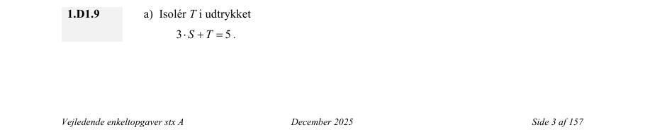 Officiel PDF-tekst for opgave 1.D1.9