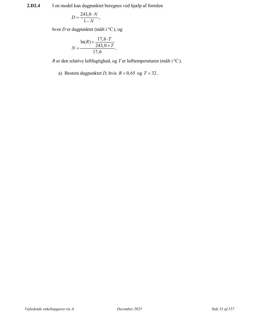 Officiel PDF-tekst for opgave 2.D2.4
