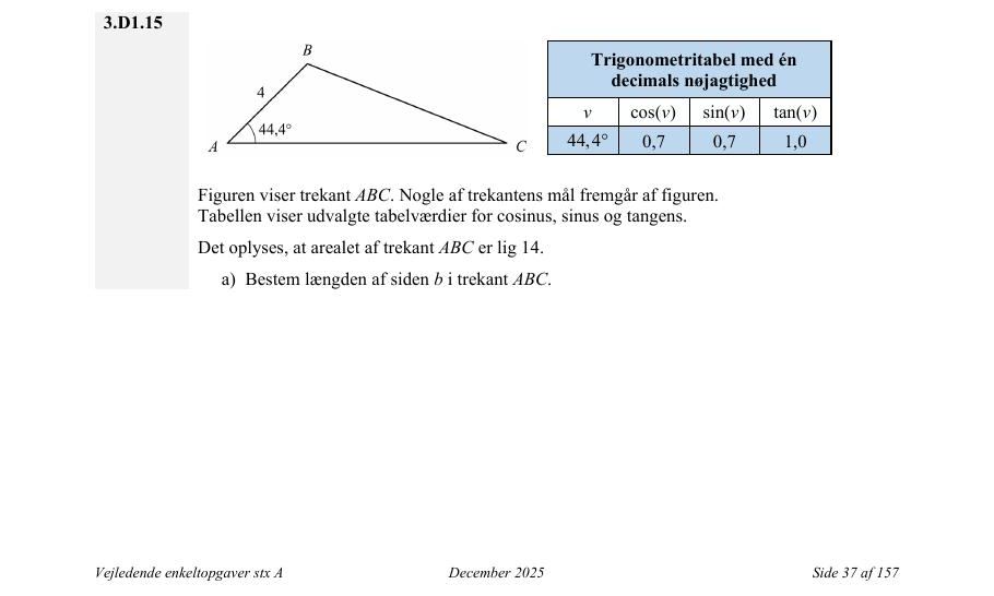 Vejledende enkeltopgave 3.D1.15