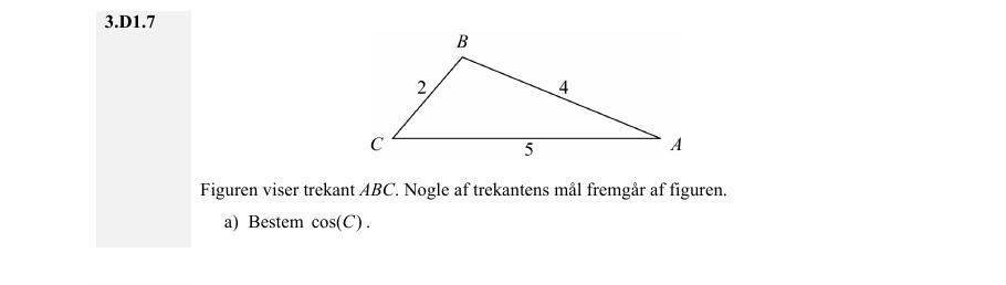 Vejledende enkeltopgave 3.D1.7