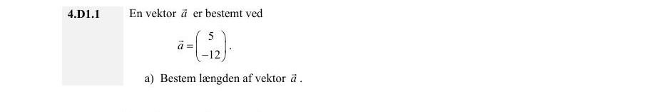 Vejledende enkeltopgave 4.D1.1