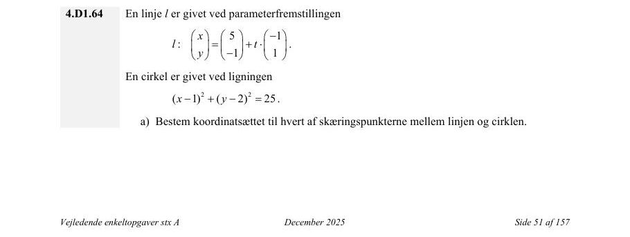 Vejledende enkeltopgave 4.D1.64