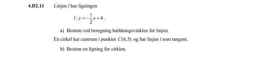 Vejledende enkeltopgave 4.D2.11