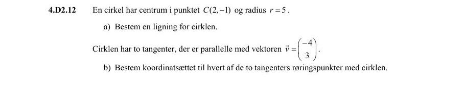Vejledende enkeltopgave 4.D2.12