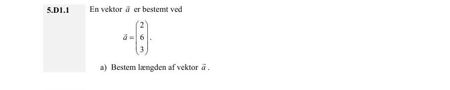 Vejledende enkeltopgave 5.D1.1