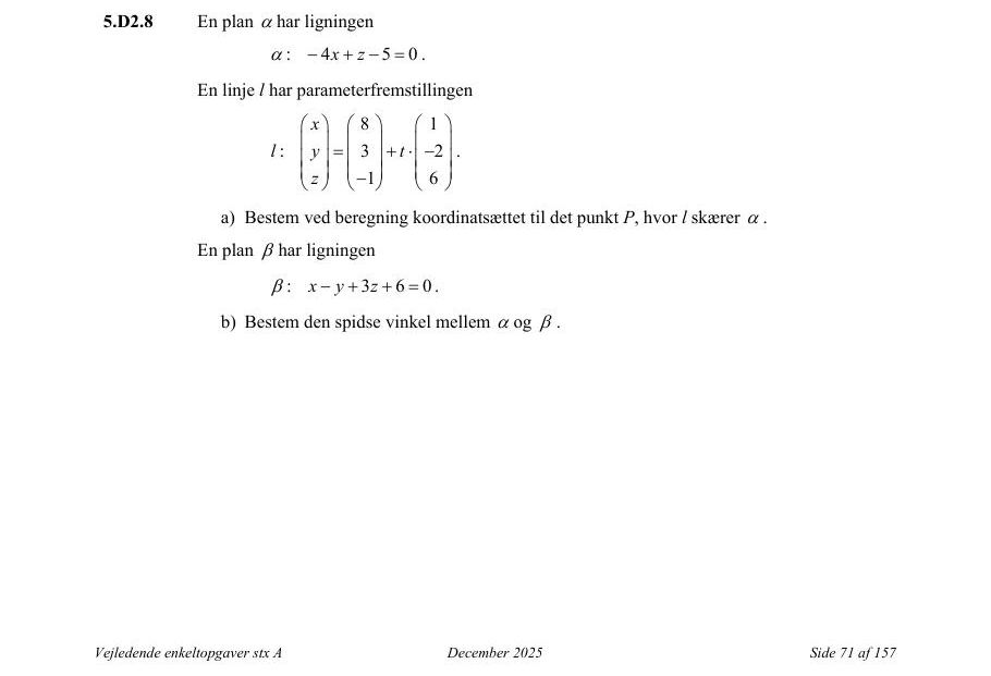 Vejledende enkeltopgave 5.D2.8