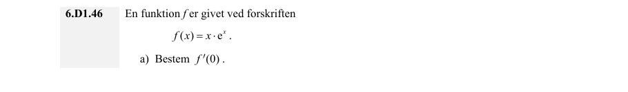 Vejledende enkeltopgave 6.D1.46