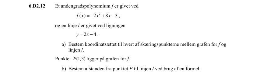 Vejledende enkeltopgave 6.D2.12