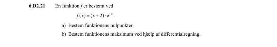 Vejledende enkeltopgave 6.D2.21